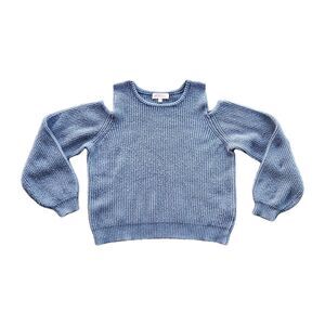 Philosophy Sweater Womens M Knit Wool Blend Cold Shoulder Preppy Business Casual